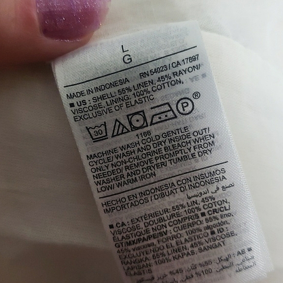 Old Navy Floral Spaghetti Strap Dress Pockets Linen Sustainable Flirty Feminine - Picture 13 of 15